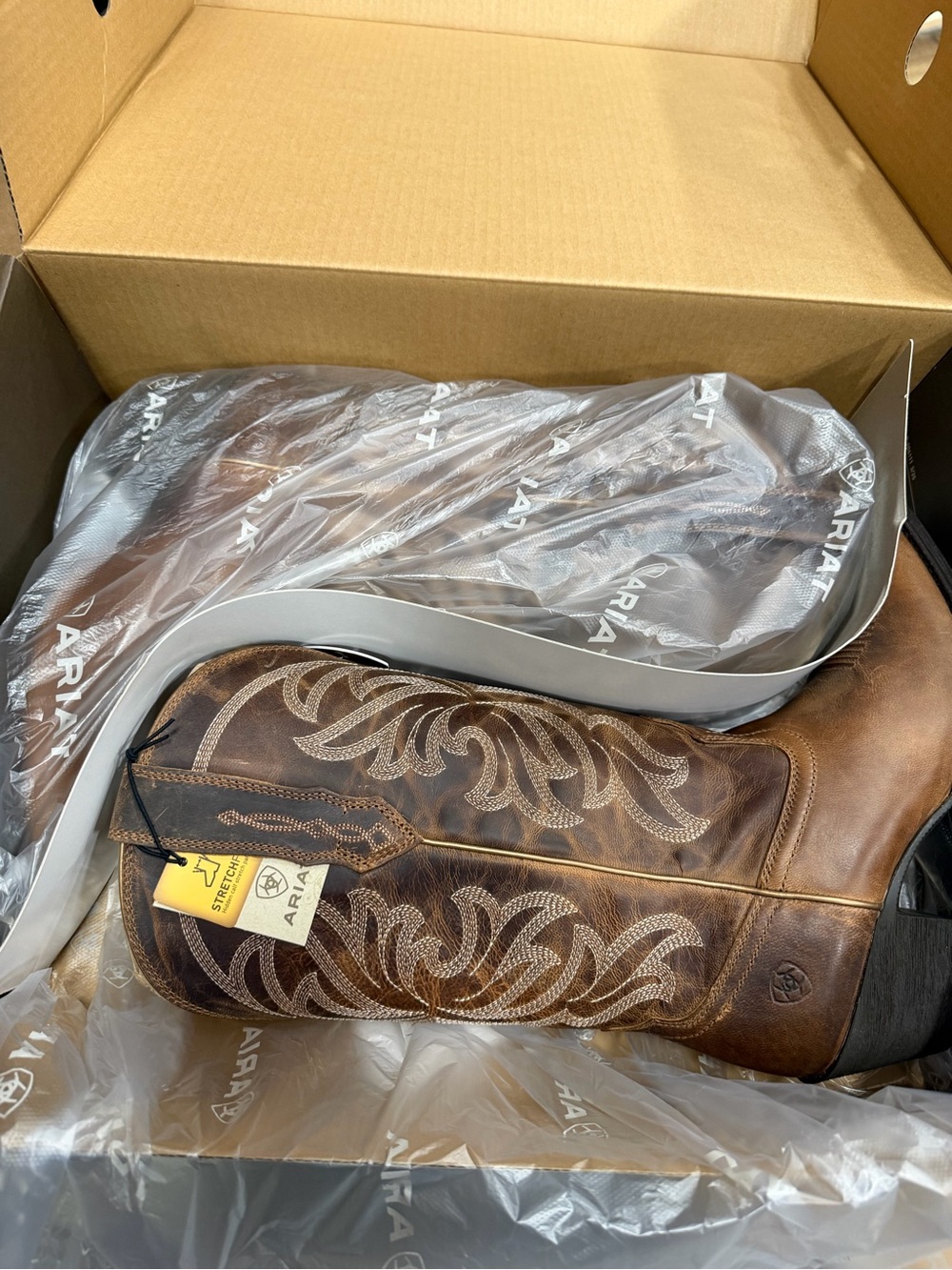 Ariat Mesa Tan Women's Heritage J Toe Western Boots - Picture 4 of 5